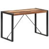 vidaXL Tavolo da Pranzo 120x60x75 cm in Legno Massello