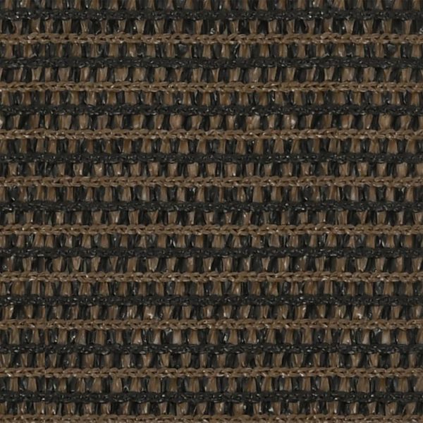 vidaXL Vela Parasole 160 g/m² Marrone 2,5x2,5x3,5 m in HDPE