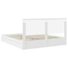 vidaXL Letto con Contenitore Bianco 180 x 200 cm Legno multistrato