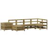 vidaXL Set Divani da Giardino 7 pz in Legno Impregnato di Pino