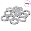vidaXL Dado a Molla 15929 pz Bianco Ferro