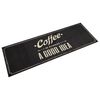 vidaXL Tappeto da Cucina Lavabile Testo Caff&egrave; 60x180 cm in Velluto