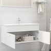 vidaXL Mobile Lavabo Bianco 100x38,5x46 cm in Legno Multistrato