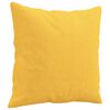 vidaXL Cuscini Decorativi 2 pz Giallo Chiaro 40x40 cm in Tessuto