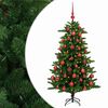 vidaXL Albero di Natale Artificiale con Palline 120 cm 150 LED