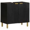 vidaXL Mobile Lavabo da Bagno Nero 62x33x58 cm in Legno Multistrato