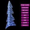 vidaXL Albero di Natale con 160 LED Bianco Freddo 150 cm Acrilico