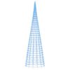 vidaXL Albero di Natale a LED su Pennone 3000 LED Blu 800 cm