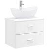 vidaXL Set di mobili per il bagno Bianco Legno ingegnerizzato