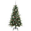 vidaXL Albero di Natale Artificiale con Rami Pieghevoli Verde 150 cm