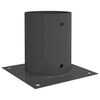 vidaXL Ancora rotonda per terreno 12 pz Antracite 18 x 18 x15 cm