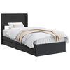 vidaXL Struttura del letto con stoccaggio e testata Nero 90 x 190 cm