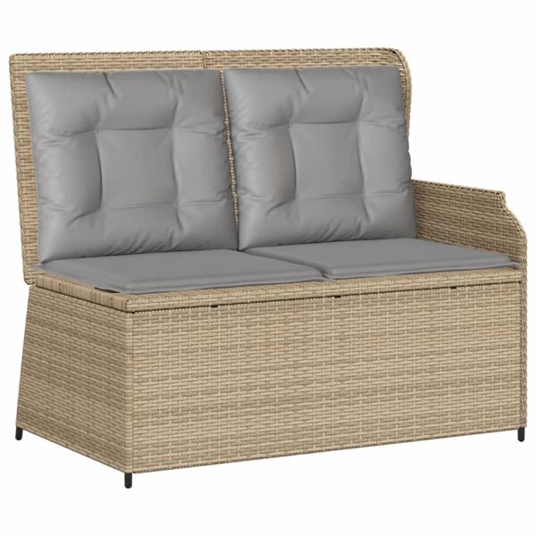 vidaXL Set Divani da Giardino 5 pz con Cuscini in Polyrattan Beige