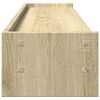 vidaXL Supporto Monitor Rovere Sonoma 100x24x16 cm Legno Multistrato