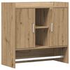 vidaXL Scaffale da parete A parete Rovere Artigianale 80 x 36 x 80 cm