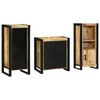 vidaXL Set di mobili per il bagno 3 pcs Legno di mango massello