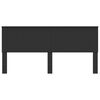 vidaXL Testiera con testiera Rovere Nero 200 cm Legno multistrato