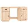 vidaXL Scrivania con Armadietti 135x50x75 cm in Legno Massello di Pino