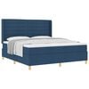 vidaXL Letto a molle con materasso Blu 180 x 200 cm Tessuto