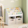vidaXL Libreria per Bambini Bianco Lucido 72,5 x 29,5 x 69 cm