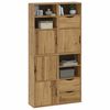 vidaXL Armadietti Laterali 4 pz ODDA 40x24x79 cm Legno Massello Pino