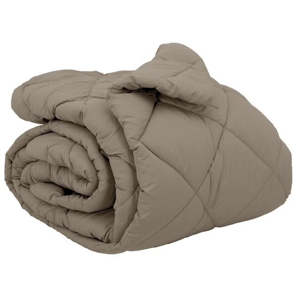 vidaXL Duvet Invernale Grigio chiaro 240 x 200 cm Microfibra