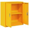 vidaXL Armadio Giallo senape 80 x 40 x 90 cm Acciaio