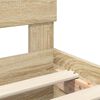 vidaXL Struttura del letto Rovere Sonoma 75 x 190 cm Legno multistrato