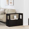 vidaXL Credenza Rovere nero 80 x 30 x 60 cm Legno multistrato