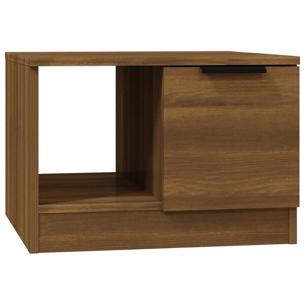 vidaXL Tavolino da Salotto Rovere Marrone 50x50x36cm Legno Multistrato