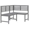 vidaXL Panca da Giardino ad Angolo 140 cm Legno Massello Acacia