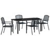 vidaXL Set da Pranzo per Giardino 5 pcs Antracite
