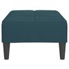 vidaXL Poggiapiedi Blu 78x56x32 cm in Velluto