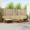 vidaXL Set di divani da esterno con cuscino 19 pcs Naturale e Beige