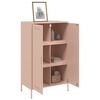 vidaXL Credenza Rosa 68x39x113 cm in Acciaio