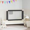 vidaXL Sponda Letto Sicurezza Bambini Grigio Scuro 120x25 cm Tessuto