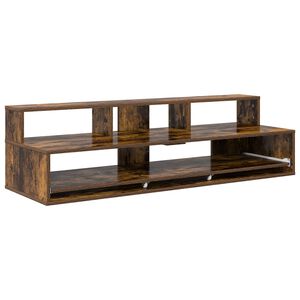 vidaXL Scrivania studio Rovere Fumo 110 x 42,5 x 36 cm