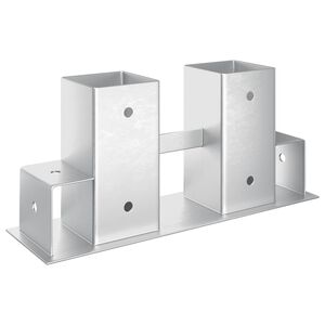 Aiuto per Impilare Legna 12 pcs Argento 34 x 10 x 15 cm Acciaio