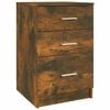 vidaXL Comodino Rovere Fumo 40x40x63 cm in Legno Multistrato