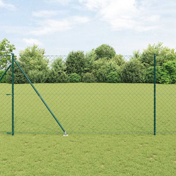 vidaXL Palo della recinzione Verde 10 x 1,6 m (rete 60 x 60 mm)