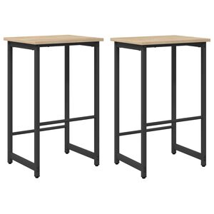 vidaXL Sgabello da bar 2 pz Rovere Sonoma 40 x 32 x 74 cm