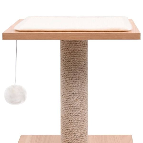 vidaXL Albero per Gatti con Tappeto Tiragraffi in Sisal 62 cm