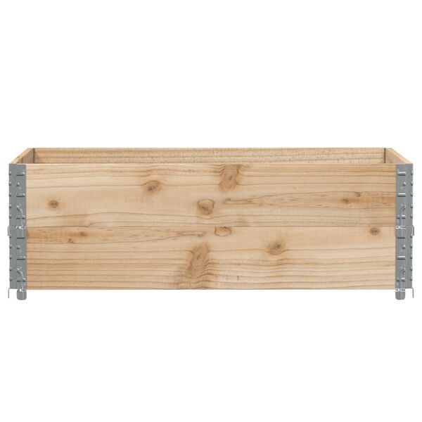 vidaXL Fioriera da Giardino Marrone 120x80 cm Legno Massello di Pino