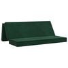 vidaXL Divano Letto Pieghevole 180 x 67 x 45 cm Verde Scuro