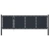 vidaXL Cancello da Giardino in Acciaio 350x75 cm Antracite