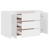 vidaXL Credenza con 3 Cassetti Bianca 120x41x75 cm in Truciolato