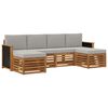 vidaXL Set di divani da esterno 5 pz