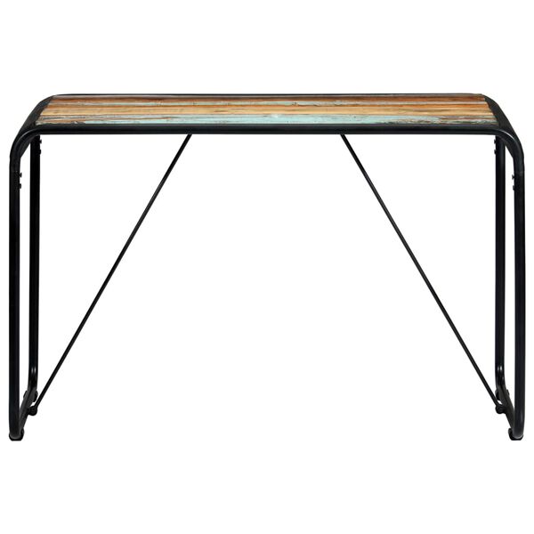 vidaXL Tavolo da Pranzo 118x60x76 cm in Legno Massello di Recupero