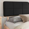 vidaXL Letto con Testiera Rivestita Nero 200 x 200 cm Pino massello