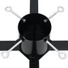 vidaXL Supporto per Albero di Natale Nero 61x61x15,5 cm
